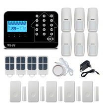WIFI GSM Alarm System Home Security Android IOS APP Wireless  PIR Motion Detector Sensor PSTN Burglar Alarm System Kit 2024 - buy cheap