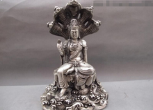 Estatua de Buda tibetano, estatua de serpiente Naga, Kanya, 150624 S2108, 11, blanco plateado, 5 cabezas 2024 - compra barato