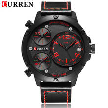 Luxury CURREN Brand Military Watches Men Quartz Analog Leather Clock Man Sports Watches Army Multiple Time Zone Watch Relogios 2024 - buy cheap