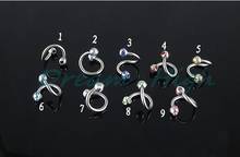 Free Shipping Screw Labret Ring Jewelry Nose Ring Belly Button Piercing  Body Jewelry For Women Girl 50pcs/lot 2024 - buy cheap
