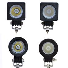 Foco reflector Led de 2x10w, lámpara de conducción redonda cuadrada, 2 pulgadas, 12V, para coche, Auto, SUV, ATV, 4x4WD, camioneta, motocicleta, todoterreno 2024 - compra barato