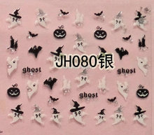 2 uds BLE-JH080 uñas arte pegatina de Halloween uñas etiqueta de arte 2024 - compra barato