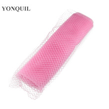 45Cm Pink Birdcage Veils for Fascinators Chic DIY Hair Accessories Millinery Hat Headwear Nettings Ladies Wedding Bridal Velling 2024 - buy cheap