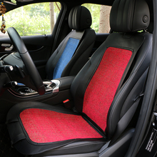 Single Car Front Seat Cushion Soft Leather Colored Linen Automobile Seat Cover Mat Perfect Fit Seats Cloak Protective Interior 2024 - buy cheap