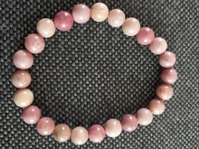 BEAUCHAMP Pink Color Stretch Bracelet AAA Rhodochrosite Gem Natural Stone Jewelry Round Beads Charms Elastic Cord Rope Pulseras 2024 - buy cheap