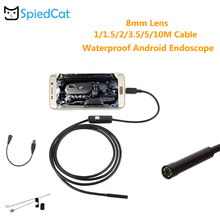 Endoscópio à prova d'água, android, 8mm, mini lentes, tubo de cobra, inspeção de 1m/1.5m/2m/3.5m/5m/10m, cabo, pc, smartphone 2024 - compre barato