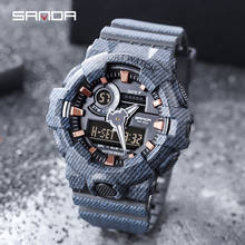 SANDA Sports Men's Watches Top Brand Luxury Military Quartz Watch for Men Waterproof S Shock Wristwatches relogio masculino 700 2024 - buy cheap