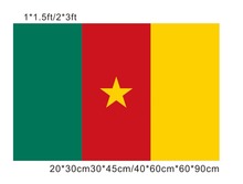 KAFNIK,free shipping 20*30cm/30*45cm/40*60cm/60*90cm small flags cameroon and banners for Countries World Event Decorative Flags 2024 - buy cheap