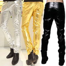 28-37 ! ! Men's Singer Bar Dj High Quality Male Ds Table Costume Pu Leather Pants Slim Dance Trousers Costumes Clothing 2024 - buy cheap