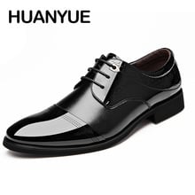 New Formal Business Men Shoes High Quality Men Leather Shoes Breathable Lace Up Flat Shoes For Men Black Dress Oxfords Shoes 2024 - buy cheap