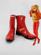 Neon Genesis Evangelion Asuka Red Short Cosplay Boots Shoes Women Cosplay Costume Party Shoes Custom Made Boots 2024 - buy cheap