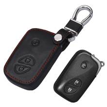 Funda de cuero para llaves de Lexus, protector para llaves de Lexus Is250 Is200 Es350 Gs300 470 Ix470 Ix570 Nx Rx 300, llavero de aro de cuero 2024 - compra barato