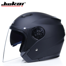 Мотоцикл JIEKAI шлемы, электрический велосипедный шлем, открытое лицо, двойной защитные козырьки объектива, для мужчин и женщин, летний скутер, мотоцикл, велосипедный шлем 2024 - купить недорого