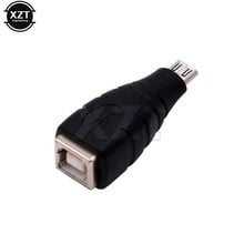 Высокое качество мини микро USB 5pin папа к USB 2,0 B Тип Женский принтер сканер адаптер разъем адаптер для передачи данных 2024 - купить недорого