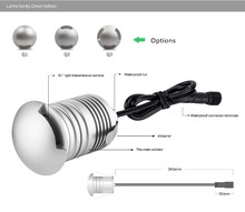 LED Underground Light Outdoor Landscape Lighting Recessed Spot Light Kit IP67 3W 12V Patio Pavers LED Floor Deck Stair Lamp 2024 - buy cheap