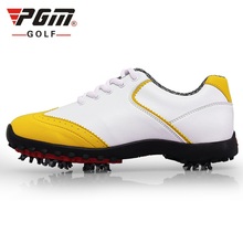 Бренд Pgm женская спортивная обувь для гольфа женские нескользящие кроссовки с шипами водонепроницаемые тренировочные ботинки для гольфа D0350 2024 - купить недорого