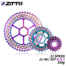ZTTO 11 Скорость 11-46 для зеркальной камеры T 2 велосипеда Радуга 11-50 т Кассетный HG системы 11 s Сверхлегкий красочные 46T CNC k7 для MTB GX усилительный насос X1 NX M8000 2024 - купить недорого