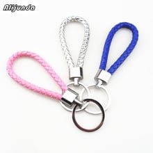 Handmade key braided rope keychain car chain braided rope keychain for Audi all series Q3 Q5 SQ5 Q7 A1 A3 S3 A4 A4L A6L A7 S6 2024 - buy cheap