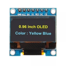 5Pcs/Lot 7Pin 0.96 Inch OLED Display 12864 SSD1306 SPI IIC Serial LCD Screen Module For Arduino 2024 - buy cheap