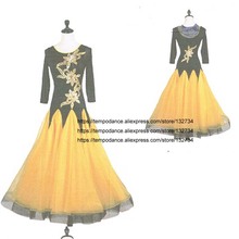 Ballroom Dance Dresses Summer New long Sleeve Dancing Costume Women Waltz Ballroom Competition Dance Dress 2024 - buy cheap