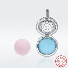 fit Europe Bracelet Original 925 Sterling Silver Blue Powder Ball Gift Box Charms S925 Female Makeup Beads for Jewelry Making 2024 - buy cheap