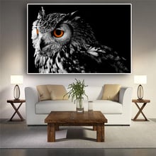 Wall Art Canvas Painting Black White Owl Posters And Prints Nordic Animals Pictures For Living Room Scandinavian Cuadros Decor 2024 - buy cheap