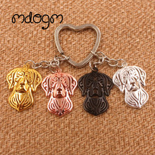 2021 Vizsla Dog Animal Gold Silver Plated Metal Pendant Keychain For Bag Car Women Men Key Ring Love Jewelry K147 2024 - buy cheap