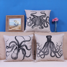 ZHH Creative Animal Pillow Octopus Squid Seat Cushion Cushion Cover Seat Cushions Home Decor 45cm X45cm 2024 - buy cheap