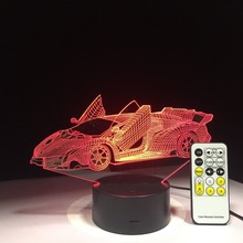 Lámpara 3D de luz de noche rápida para coche, luz de noche USB Multicolor, Lava, LED, RGB, Luminaria de mesa para niños, regalos de Navidad, decoración del hogar 2024 - compra barato