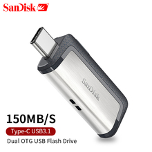 Original Sandisk OTG USB Flash Drive SDDDC2 32GB 64GB 128GB 150MBS Type-C USB3.1 Dual OTG Pen Drives USB Flash PenDrives 2024 - buy cheap
