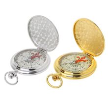 Reloj de bolsillo Flip Compass, brújula de navegación portátil para senderismo, luminoso en la oscuridad, llavero de brújula de navegación para coche 2024 - compra barato