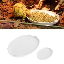 New Pet Tortoise Snake Reptile Terrarium Drinking Food Water Bowl Dish Feeder Tool 2024 - buy cheap
