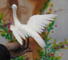 Juguete modelo Egret de aproximadamente 25cm, espuma y plumas de plástico, juguete modelo Egret de alas extendidas, accesorio, regalo de decoración para el jardín del hogar w5571 2024 - compra barato