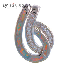 S shock design Anniversary gift Classic White Fire Opal Fine Jewelry Silver Stamped Pendant Health Fashion jewelry OP513 2024 - buy cheap