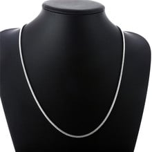 Fashion Silver color snake chain necklace for man 16--24 inches simple charm jewelry cool birthday gift high quality Europe Hot 2024 - buy cheap