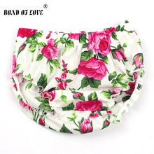 Fashion Bloomer Baby Girl Cotton Flower Ruffle Diaper Cover Baby Bloomers Toddler Cotton Shorts Clothes 3 Colors YC038 2024 - buy cheap