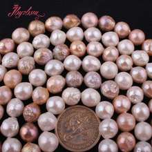 9-10mm Nearround Keshi Edsion Freshwater Pearl Natural Stone Beads For DIY Necklace Bracelat Jewelry Making 14.5" Free Shipping 2024 - buy cheap