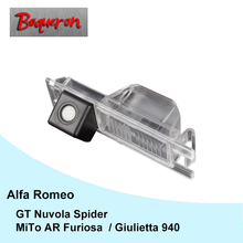 Cámara de coche HD CCD, cámara de respaldo de estacionamiento inverso para Alfa Romeo AR GT Nuvola Spider Giulietta 940 MiTo AR Furiosa 07 ~ vista trasera de coche 2024 - compra barato