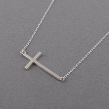 New Blessing amulet Sideways Cross Necklace Cute Cool Christian Cross Necklaces Simple Tiny Faith Religious Necklace jewelry 2024 - buy cheap