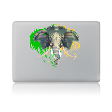 Pegatina de vinilo con cabeza de elefante para portátil, Air de 13 pulgadas para macbook Pro grafiti, carcasa de piel con dibujos animados para mac book 2024 - compra barato