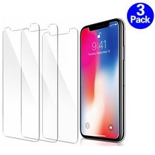 3Pcs 9H HD 0.26mm Transparent Tempered Glass For iPhone X XS Max 11 12 13 mini Pro Max 6 6S 7 8 Plus 5S SE Screen Protector Film 2024 - buy cheap