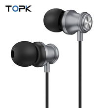 TOPK F08 Bass Earphone In-Ear Sport Earphones with mic for iPhone Xiaomi Samsung Headset 3.5mm Jack Wired Earphones 2024 - buy cheap