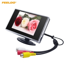 Feeldo-monitor tft de 3.5 polegadas para estacionamento do carro, tela lcd para câmera de estacionamento traseira do carro para dvd, vcr e vcd, #1308 2024 - compre barato