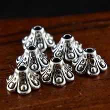NEW! 925 Silver Jewelry Bead Caps Sterling Silver Bead Cap DIY Jewelry Findings Pure Silver Beads Caps 2024 - buy cheap