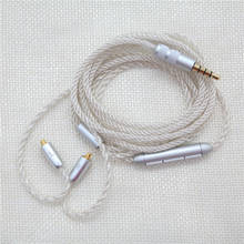 Pizen 8core 6N Single Crystal Copper OCC Silver Plated Cable MMCX cable for SHURE SE215 SE315 SE535 SE425 se846 UE900 headphones 2024 - buy cheap