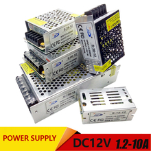 Interruptor de conmutación de 15W, 24W, 36W, 60W, 120W, controlador de fuente de alimentación para tira de luz LED, CC de 12V, 1A, 2A, 3A, 5A, 10A 2024 - compra barato