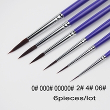 0# 000# 00000# 2# 4# 6# 6pieces/lot Outline Pen Combo for Gundam Model Building Military Model DIY 600 2024 - buy cheap
