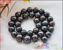 FREE SHIPPING BJC 00193 OUND black freshwater cultured PEARL NECKLACE 2024 - buy cheap