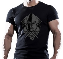 Spartan Skull Mma Fighting Workout Motivation Mens Muay Thai Newest 2019 Men Fashion Fashion Clothing Brand T Shirt 2024 - buy cheap