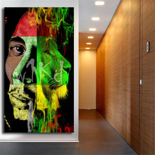 Papel pintado de Reggae Bob, Marley, Rasta, León, Póster Artístico en lienzo, pintura de pared, imagen impresa, marco de decoración moderna para dormitorio y hogar HD 2024 - compra barato